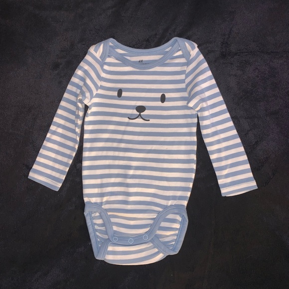 H&M Other - H&M Infant Striped Long Sleeve One Piece Bodysuit